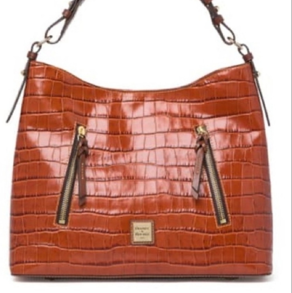 Dooney & Bourke Cooper Croc Hobo Shoulder Bag NWT - Picture 14 of 16